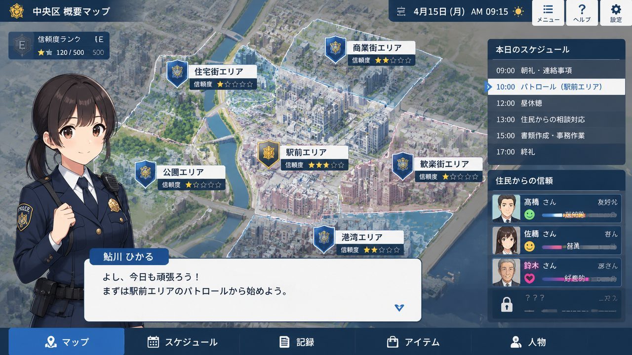 极道无赖EX 女警鮎川光 支线内容 场景图 1